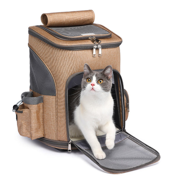 Portable  Cat Folding Trolley Bag